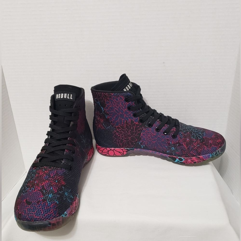 NoBull Succulent Floral High Top Trainer Sneaker Shoe (Unisex)W9 M7.5 - Picture 6 of 15
